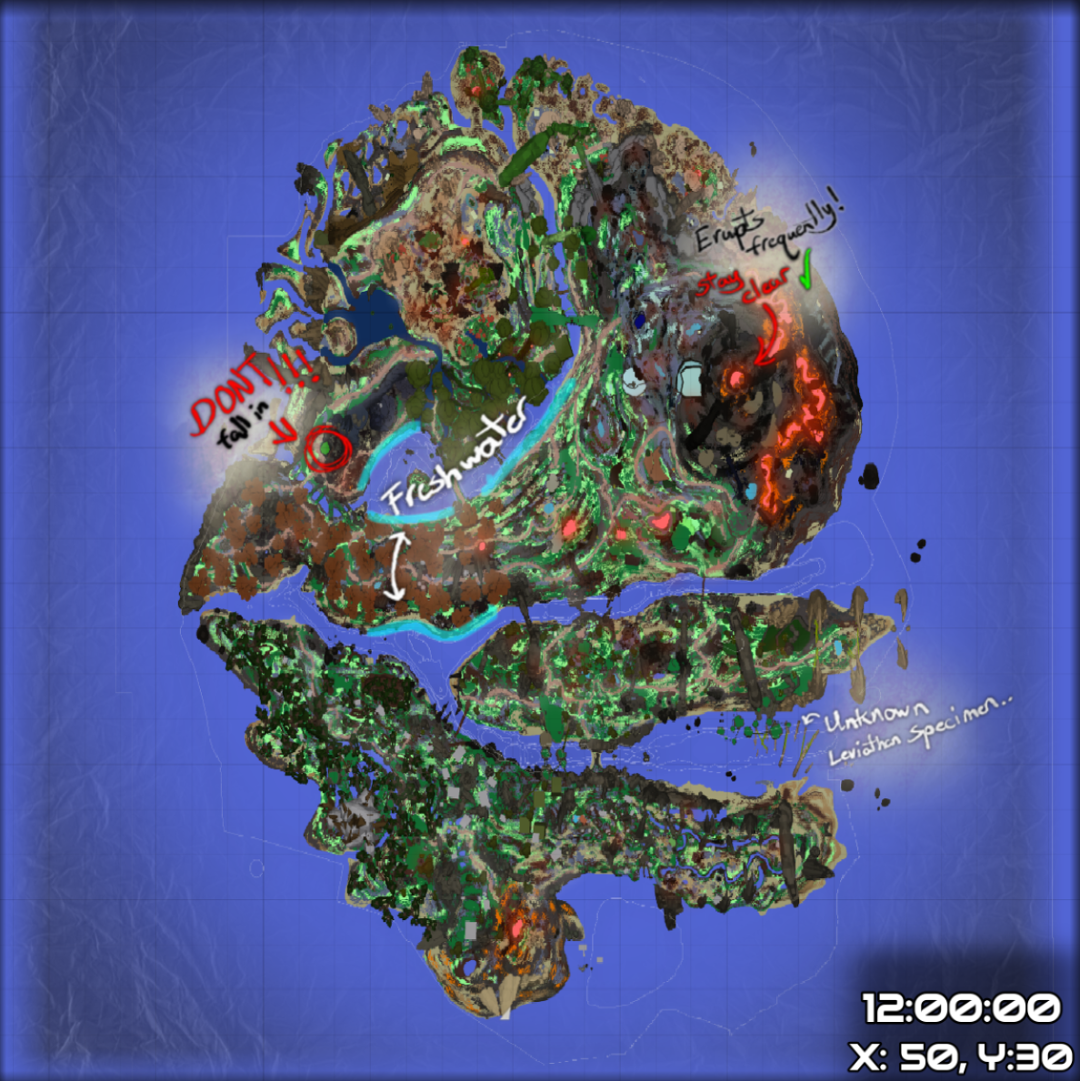 Harp Isles terrain map